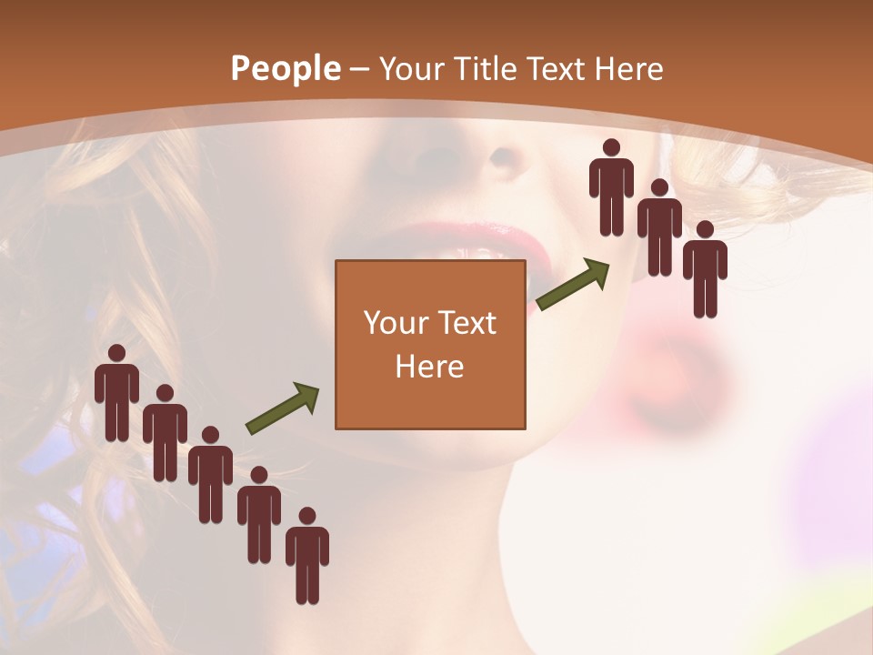 Blond Hair Vertical PowerPoint Template