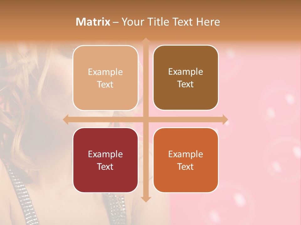 Bubbles Lipstick Portrait PowerPoint Template