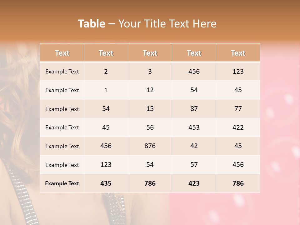 Bubbles Lipstick Portrait PowerPoint Template