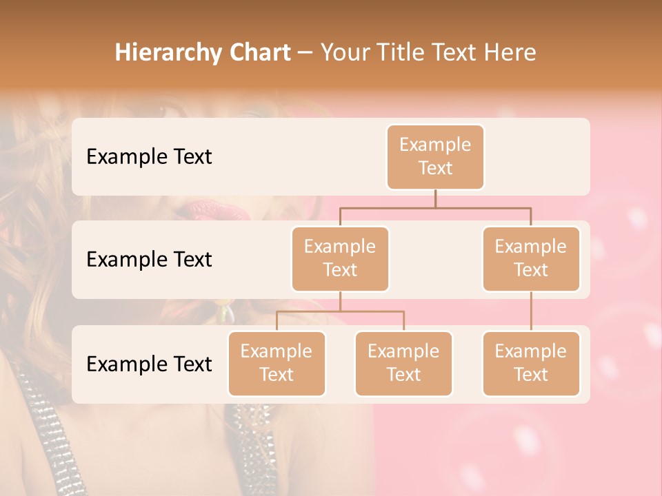 Bubbles Lipstick Portrait PowerPoint Template