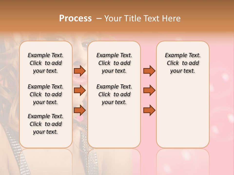 Bubbles Lipstick Portrait PowerPoint Template
