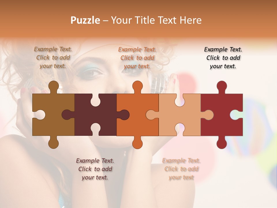 Positive Person Makeup PowerPoint Template