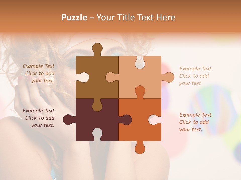 Positive Person Makeup PowerPoint Template