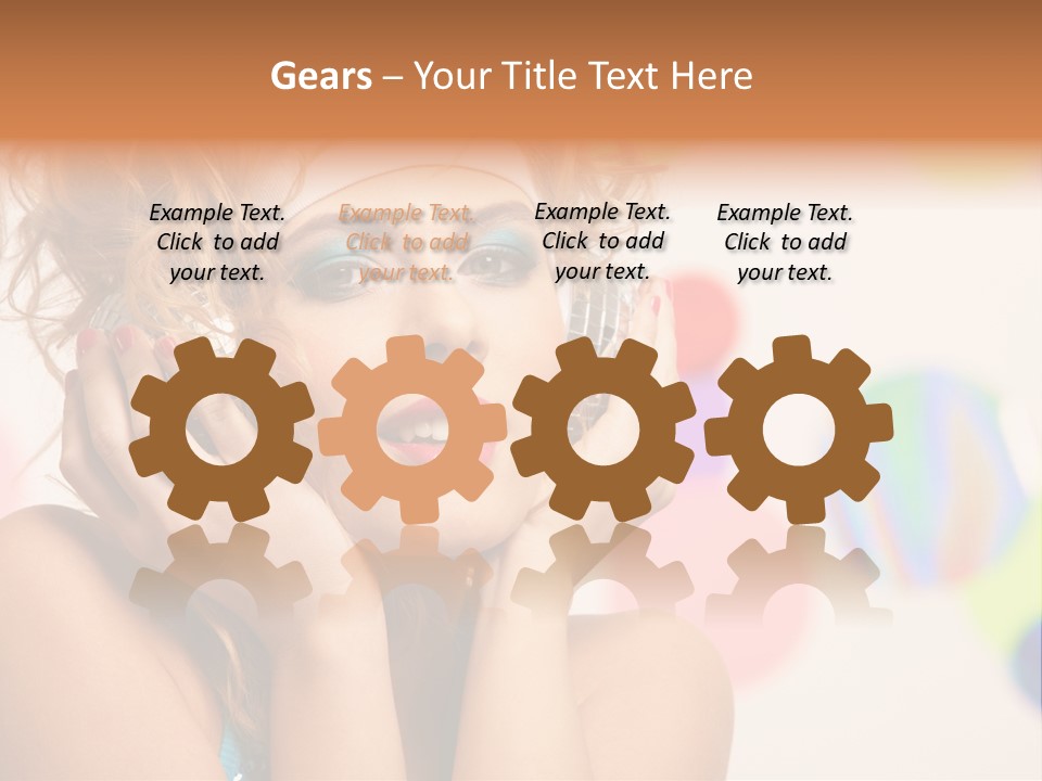 Positive Person Makeup PowerPoint Template