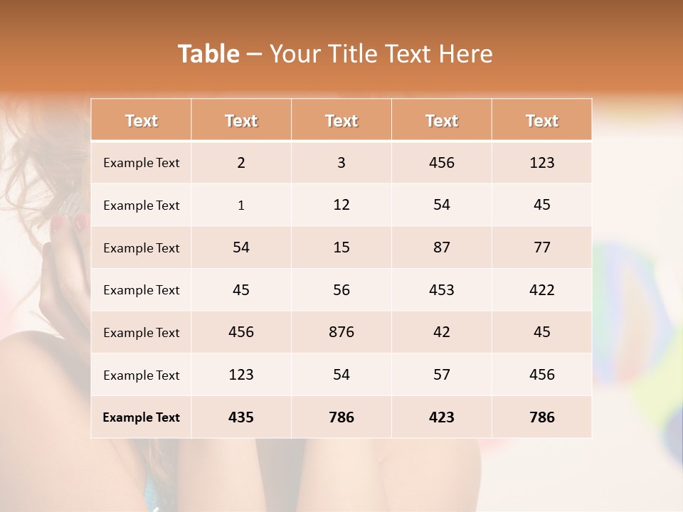 Positive Person Makeup PowerPoint Template