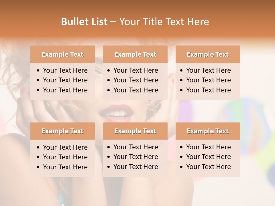 Positive Person Makeup PowerPoint Template