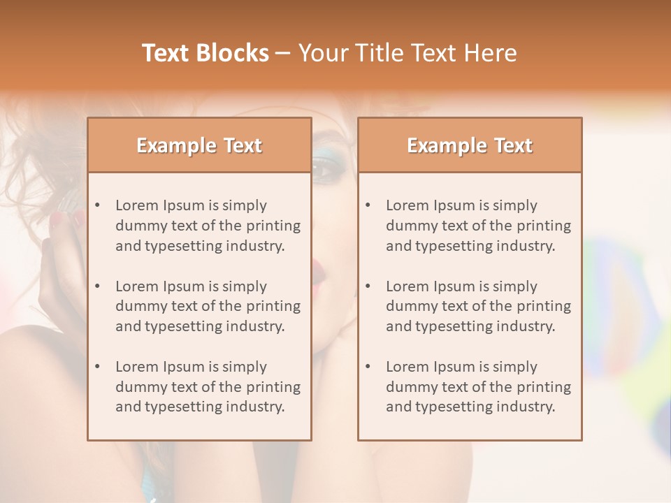 Positive Person Makeup PowerPoint Template