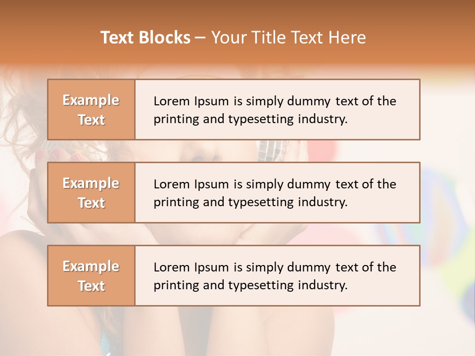 Positive Person Makeup PowerPoint Template