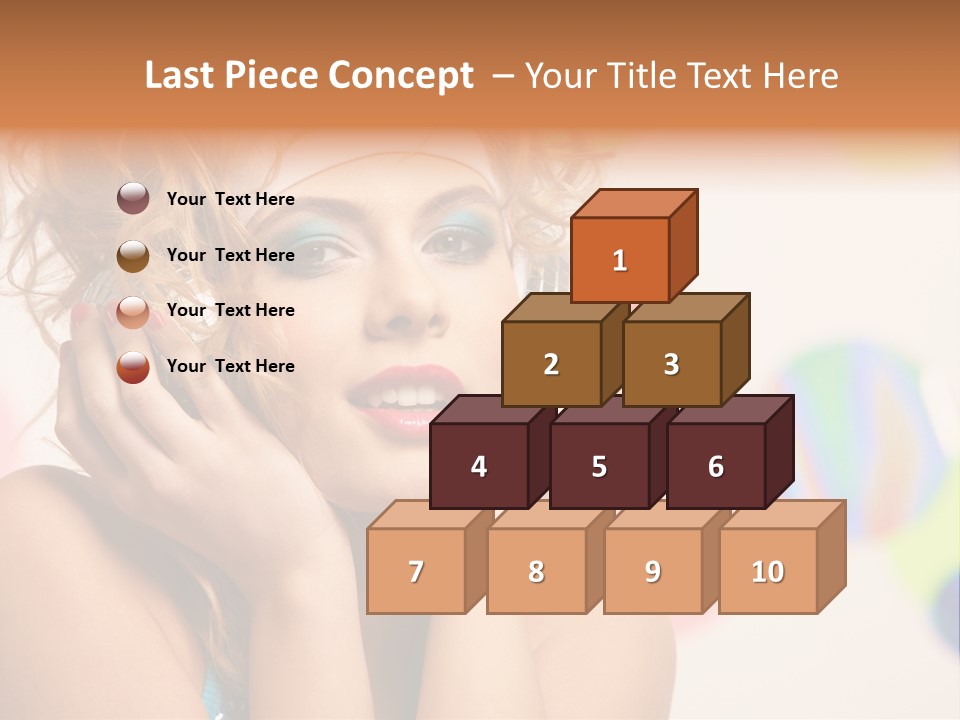 Positive Person Makeup PowerPoint Template