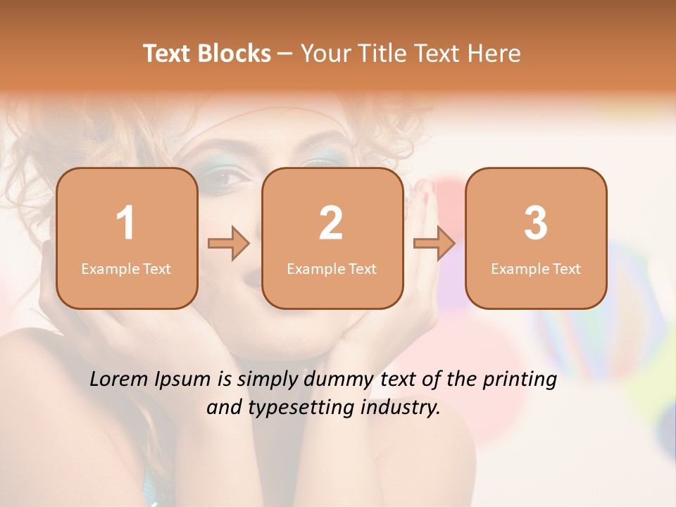 Positive Person Makeup PowerPoint Template