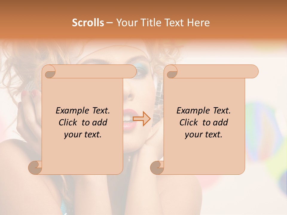 Positive Person Makeup PowerPoint Template