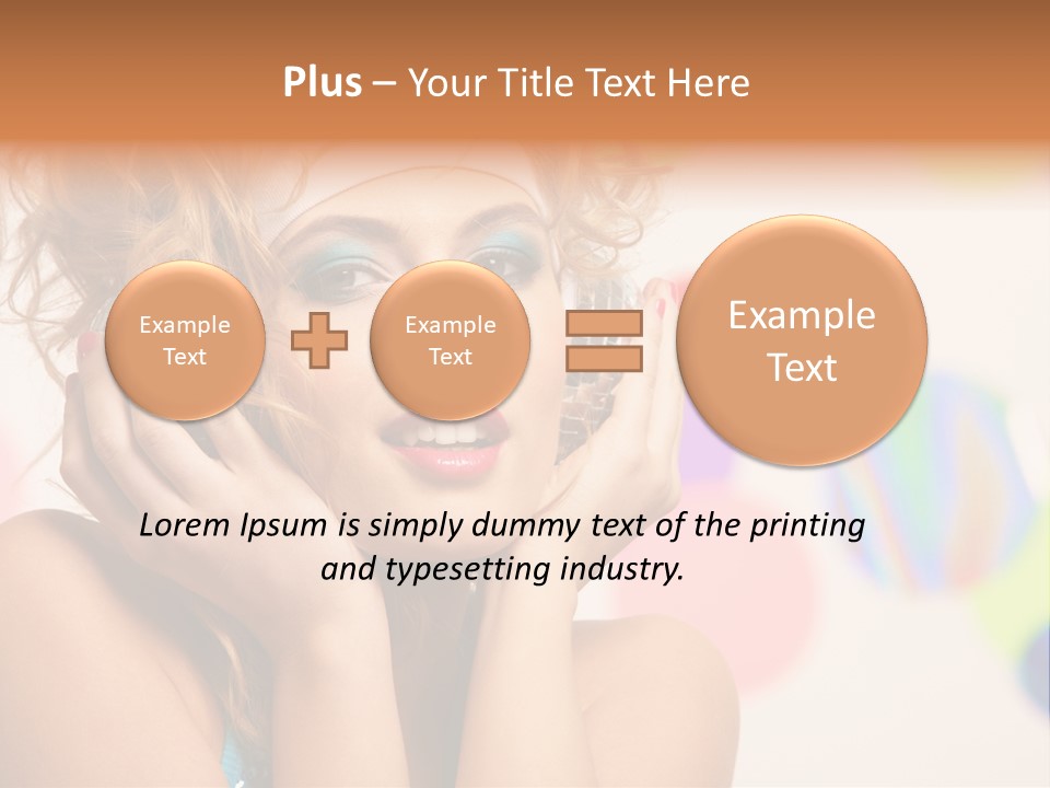 Positive Person Makeup PowerPoint Template