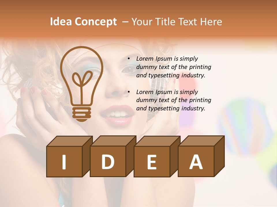 Positive Person Makeup PowerPoint Template