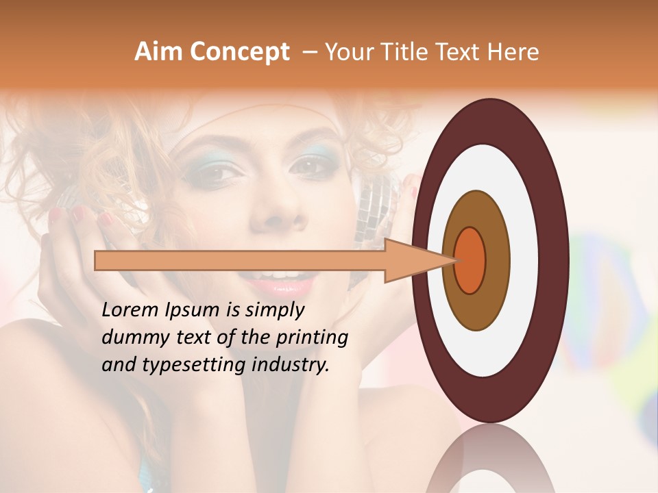 Positive Person Makeup PowerPoint Template