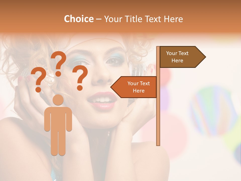 Positive Person Makeup PowerPoint Template