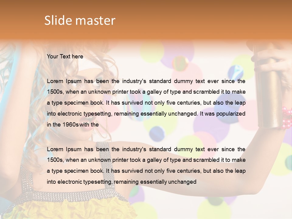 Fashionable Woman Pink PowerPoint Template