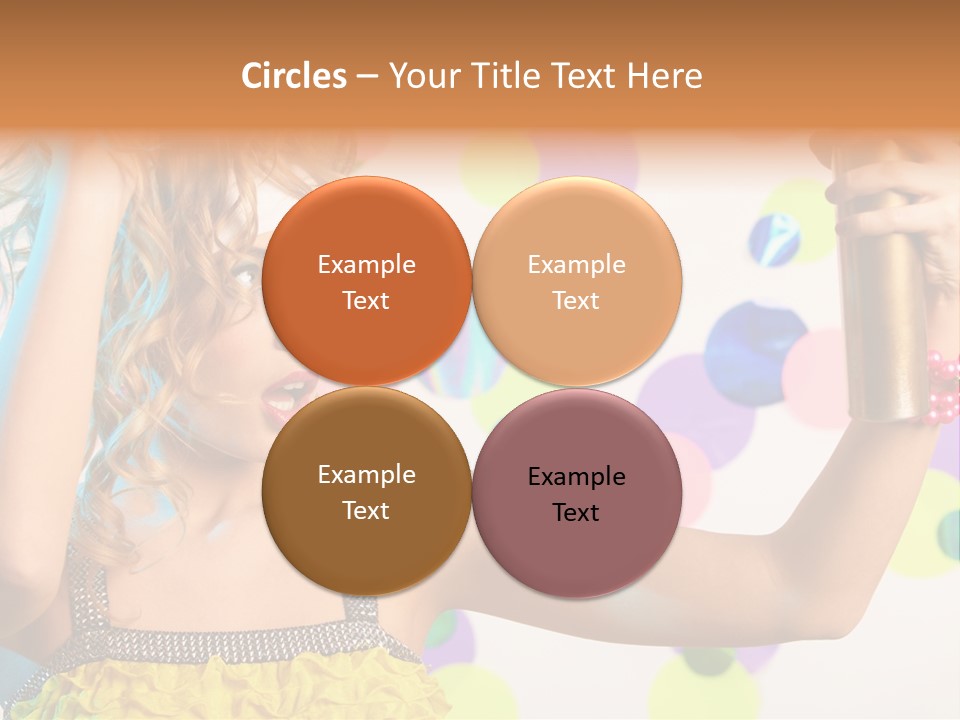 Fashionable Woman Pink PowerPoint Template