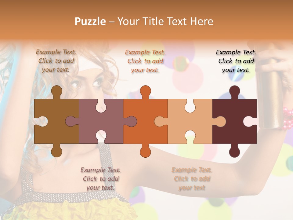 Fashionable Woman Pink PowerPoint Template