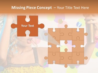 Fashionable Woman Pink PowerPoint Template
