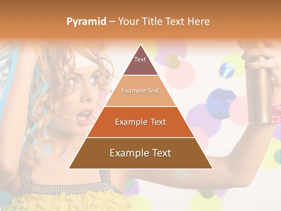 Fashionable Woman Pink PowerPoint Template