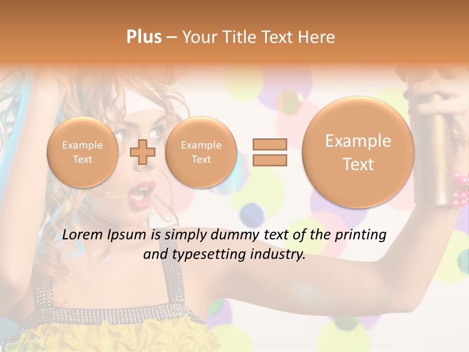 Fashionable Woman Pink PowerPoint Template