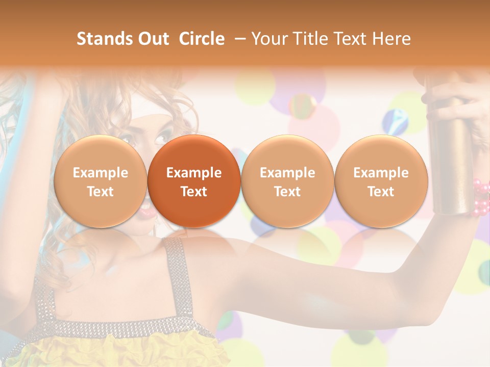 Fashionable Woman Pink PowerPoint Template