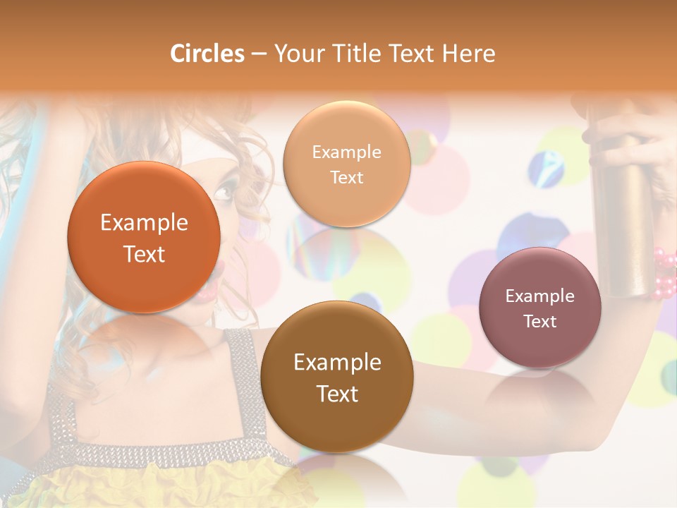 Fashionable Woman Pink PowerPoint Template