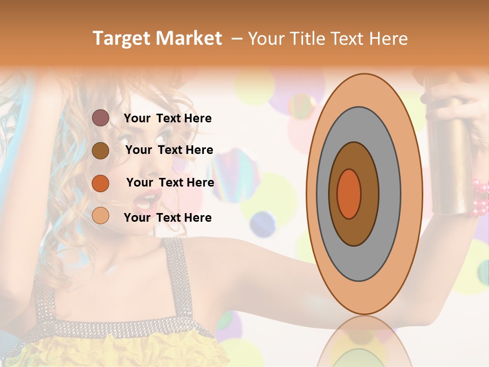 Fashionable Woman Pink PowerPoint Template