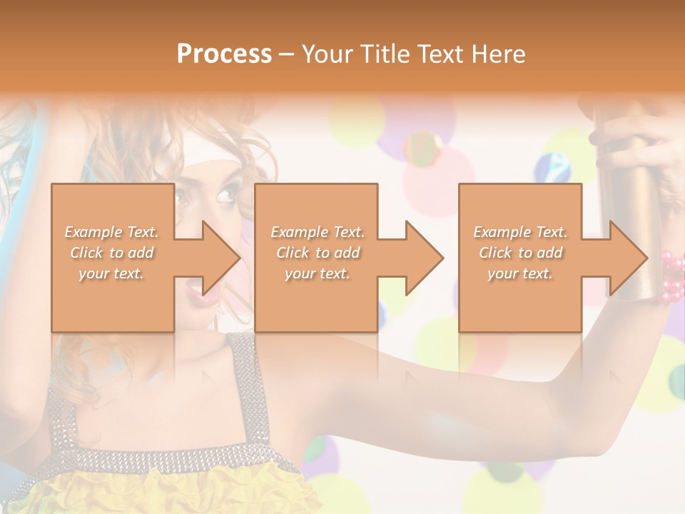 Fashionable Woman Pink PowerPoint Template