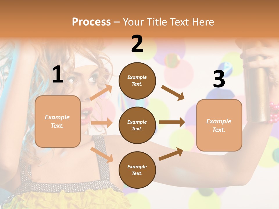 Fashionable Woman Pink PowerPoint Template