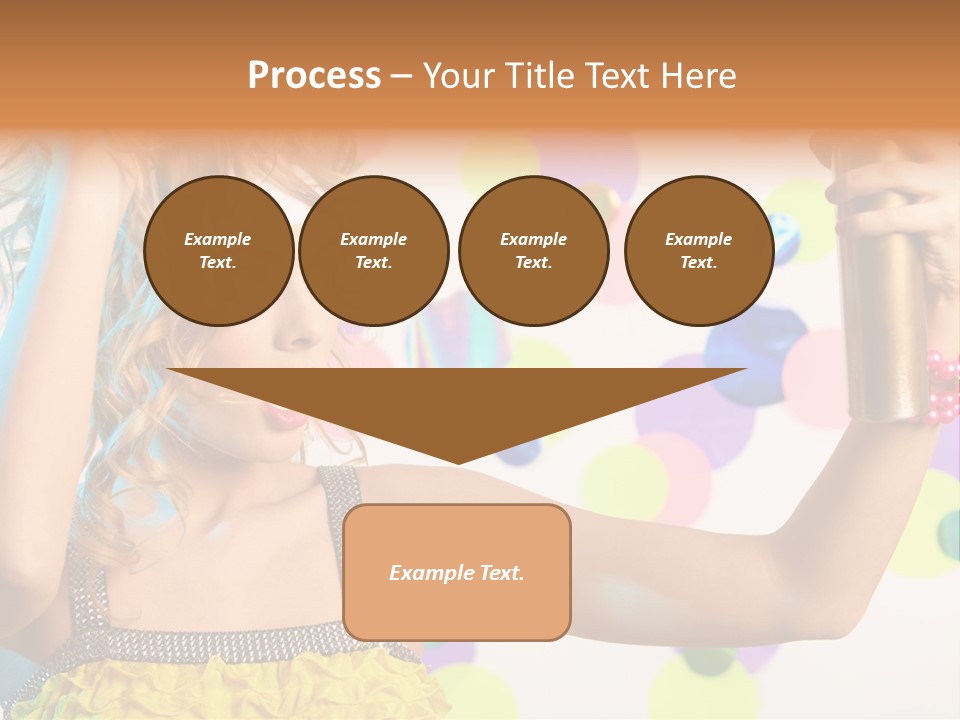 Fashionable Woman Pink PowerPoint Template