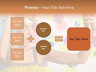 Fashionable Woman Pink PowerPoint Template