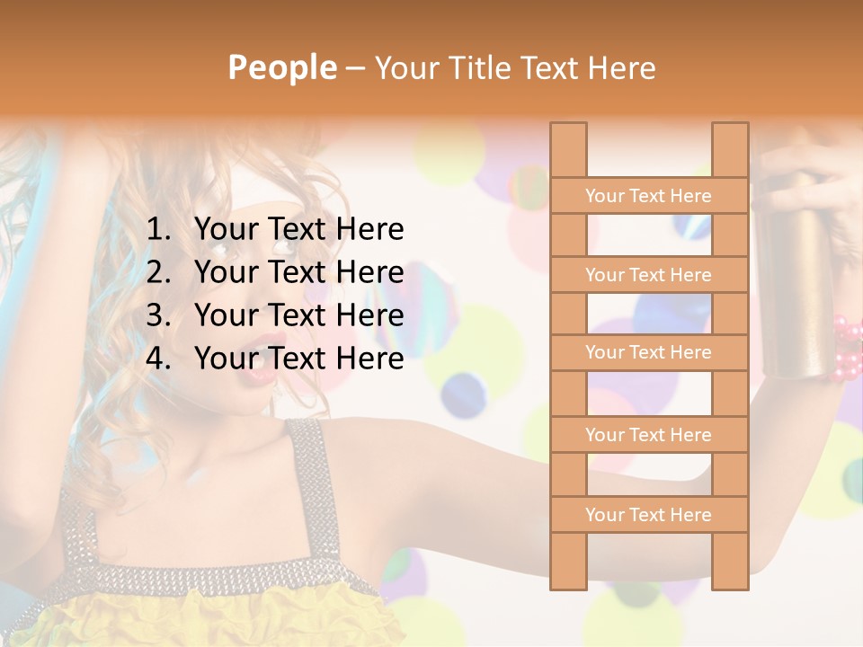 Fashionable Woman Pink PowerPoint Template