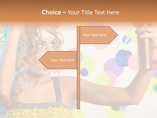 Fashionable Woman Pink PowerPoint Template