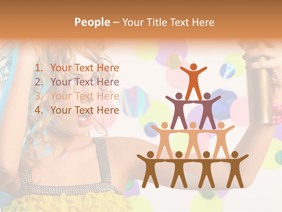 Fashionable Woman Pink PowerPoint Template