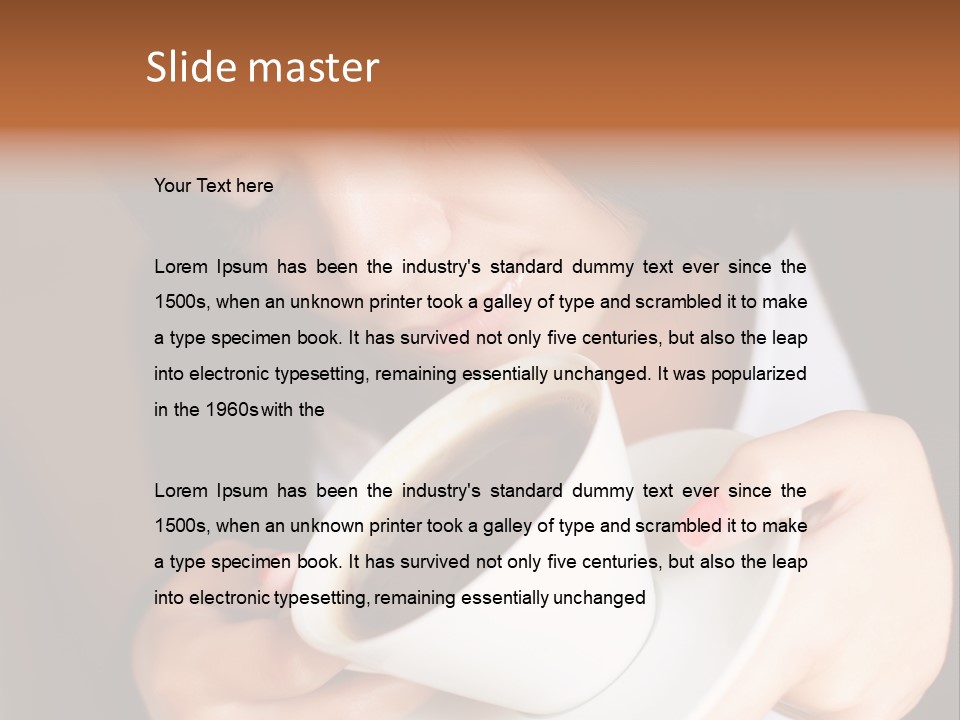 Tasting Coffee PowerPoint Template