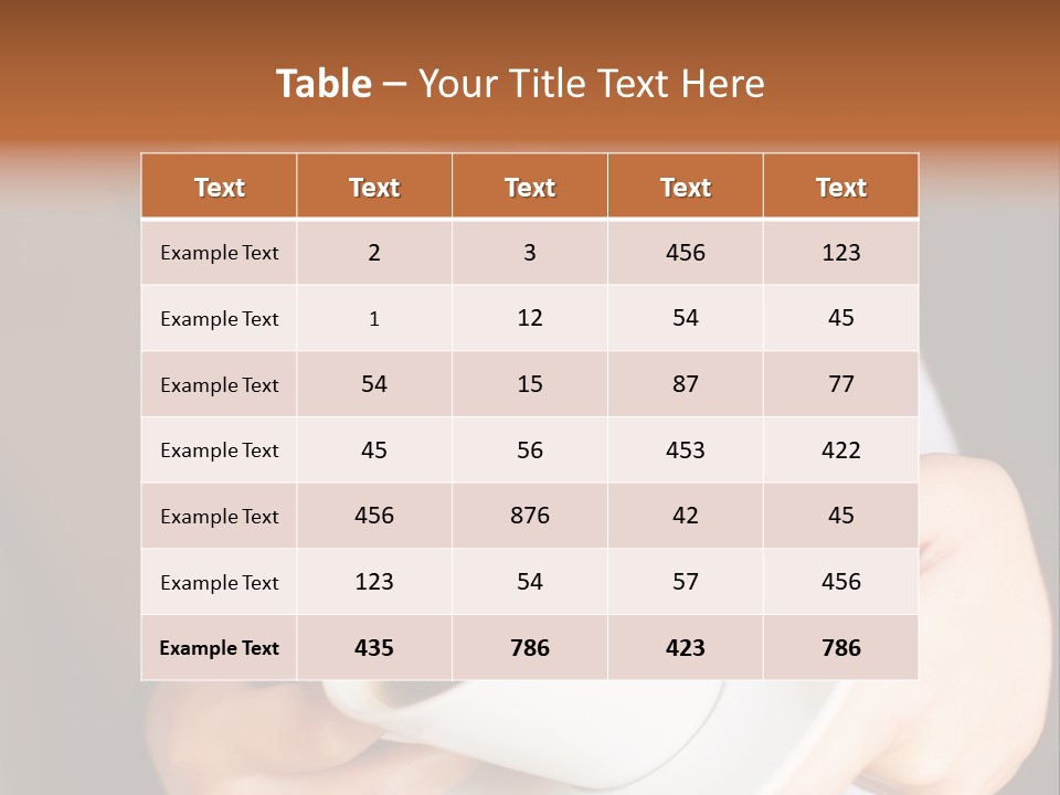 Tasting Coffee PowerPoint Template