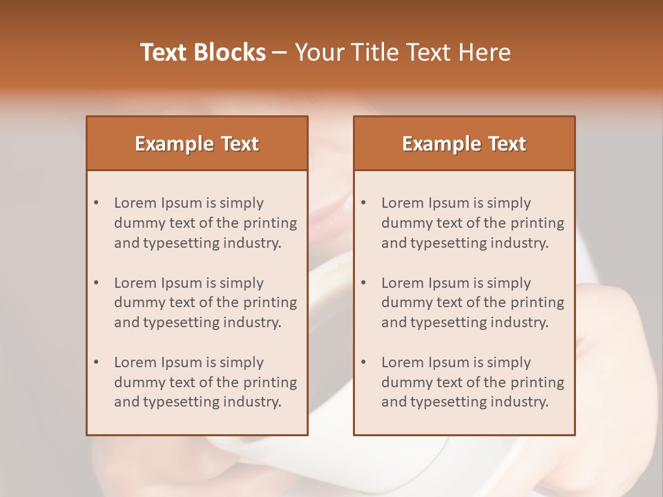 Tasting Coffee PowerPoint Template