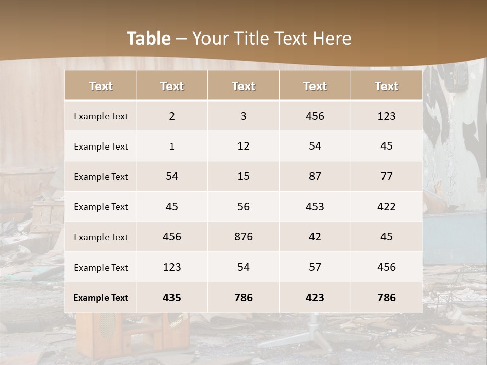 Abandoned Records PowerPoint Template