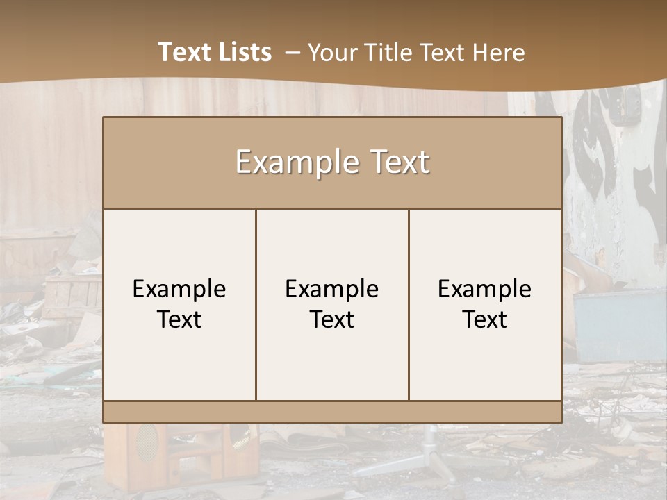 Abandoned Records PowerPoint Template