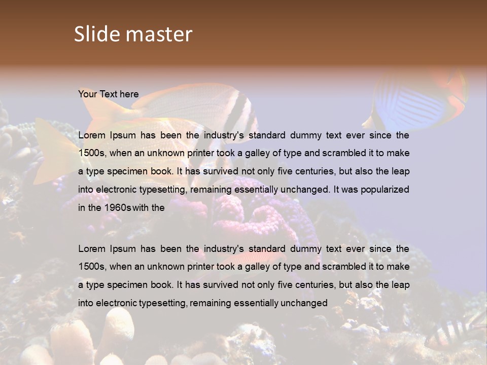 Underwater Coral Reef PowerPoint Template