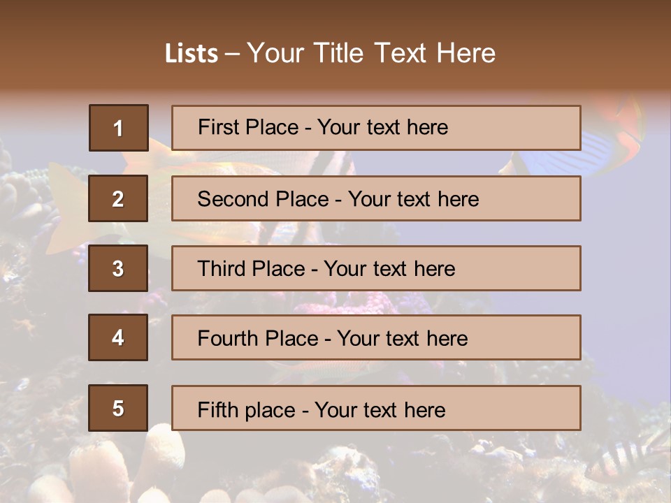 Underwater Coral Reef PowerPoint Template