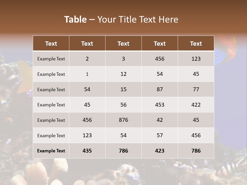 Underwater Coral Reef PowerPoint Template