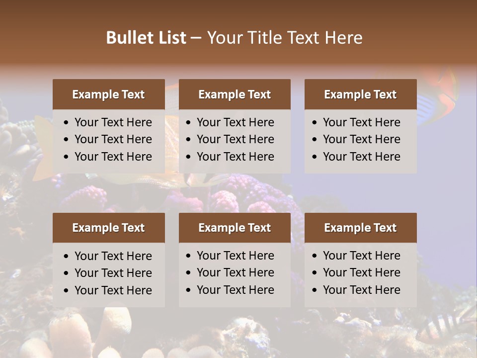 Underwater Coral Reef PowerPoint Template