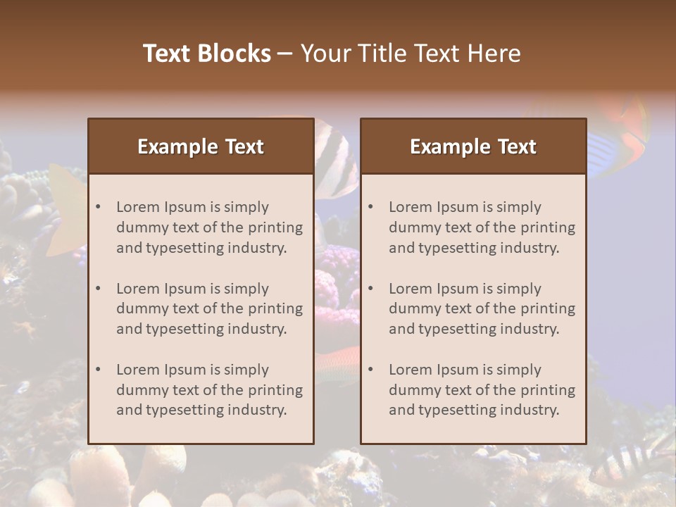 Underwater Coral Reef PowerPoint Template