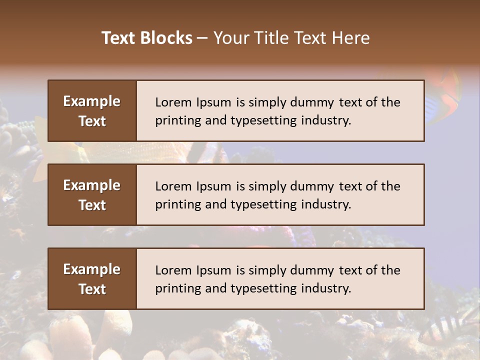 Underwater Coral Reef PowerPoint Template