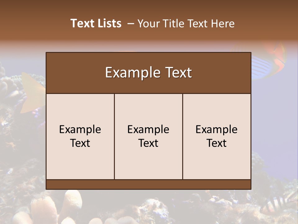 Underwater Coral Reef PowerPoint Template