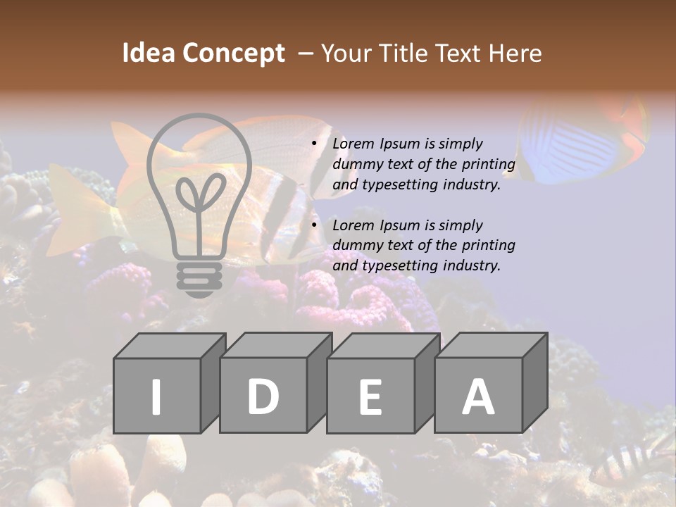 Underwater Coral Reef PowerPoint Template