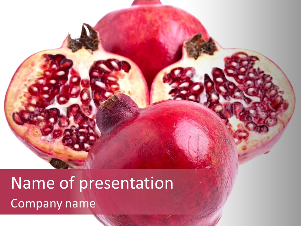 Dainty Fruit Isolated PowerPoint Template