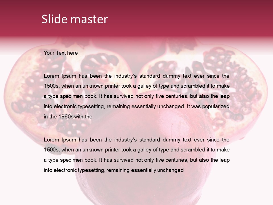 Dainty Fruit Isolated PowerPoint Template